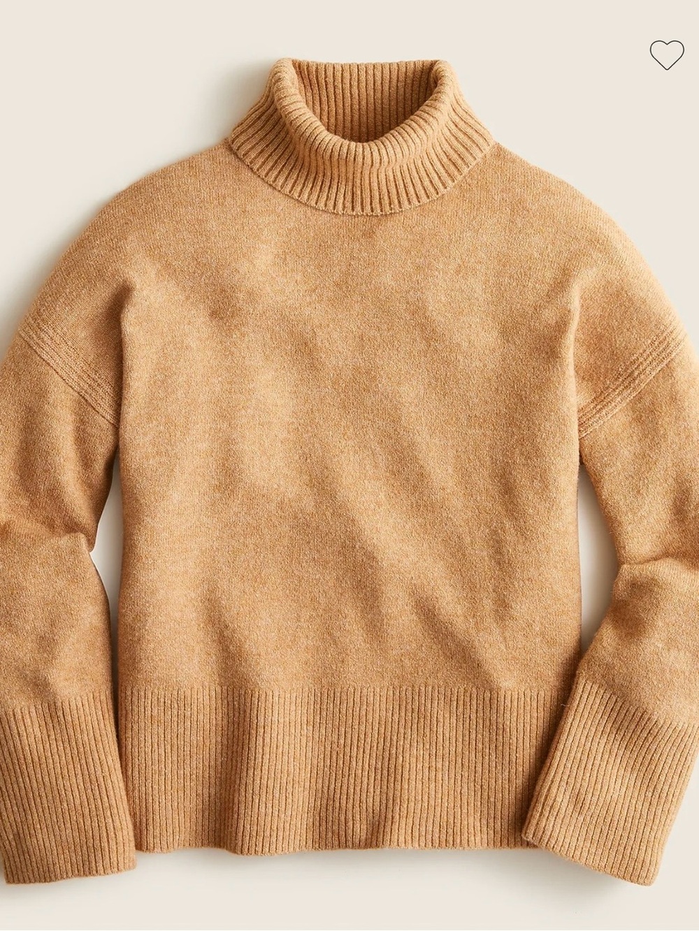 J. Crew Turtleneck Sweater in Camel